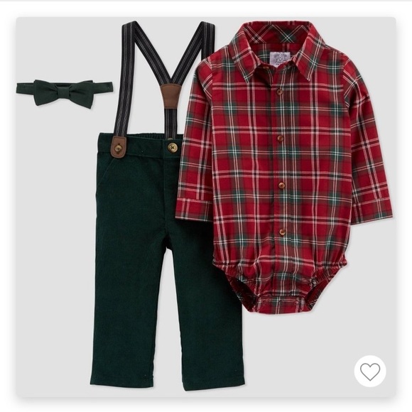 Carter's Other - Carters Baby Boy Christmas 3 Piece Outfit Size 3 Months